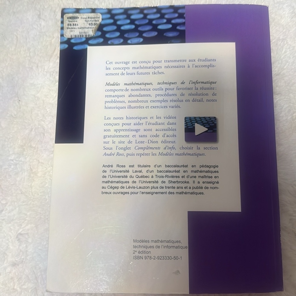 Modèles Mathématiques techniques de l’informatique - Picture 2 of 2